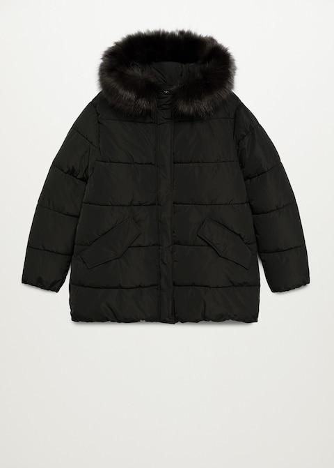 Detachable faux-fur quilted anorak - Laurel Morgan