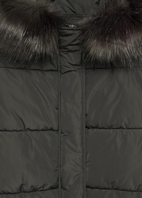 Detachable faux-fur quilted anorak - Laurel Morgan