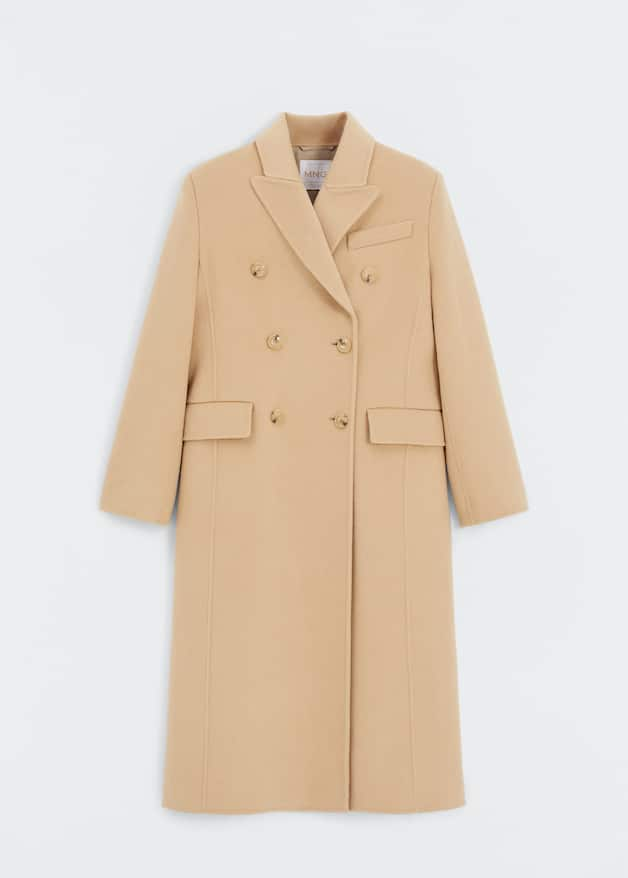 Double-breasted virgin wool coat - Laurel Morgan