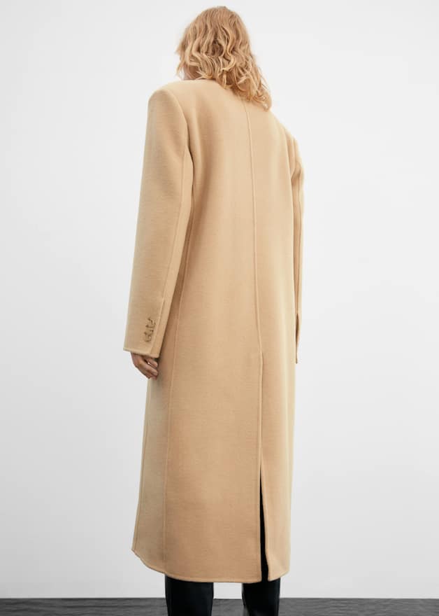 Double-breasted virgin wool coat - Laurel Morgan