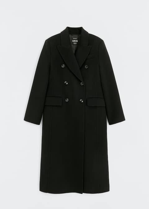 Double-breasted virgin wool coat - Laurel Morgan