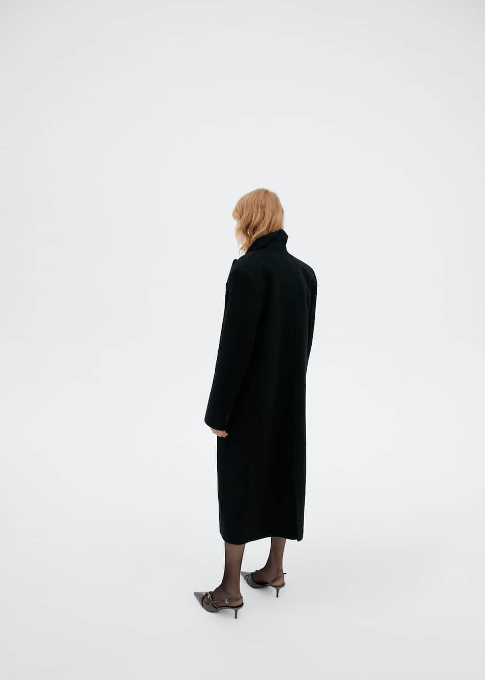 Double-breasted virgin wool coat - Laurel Morgan