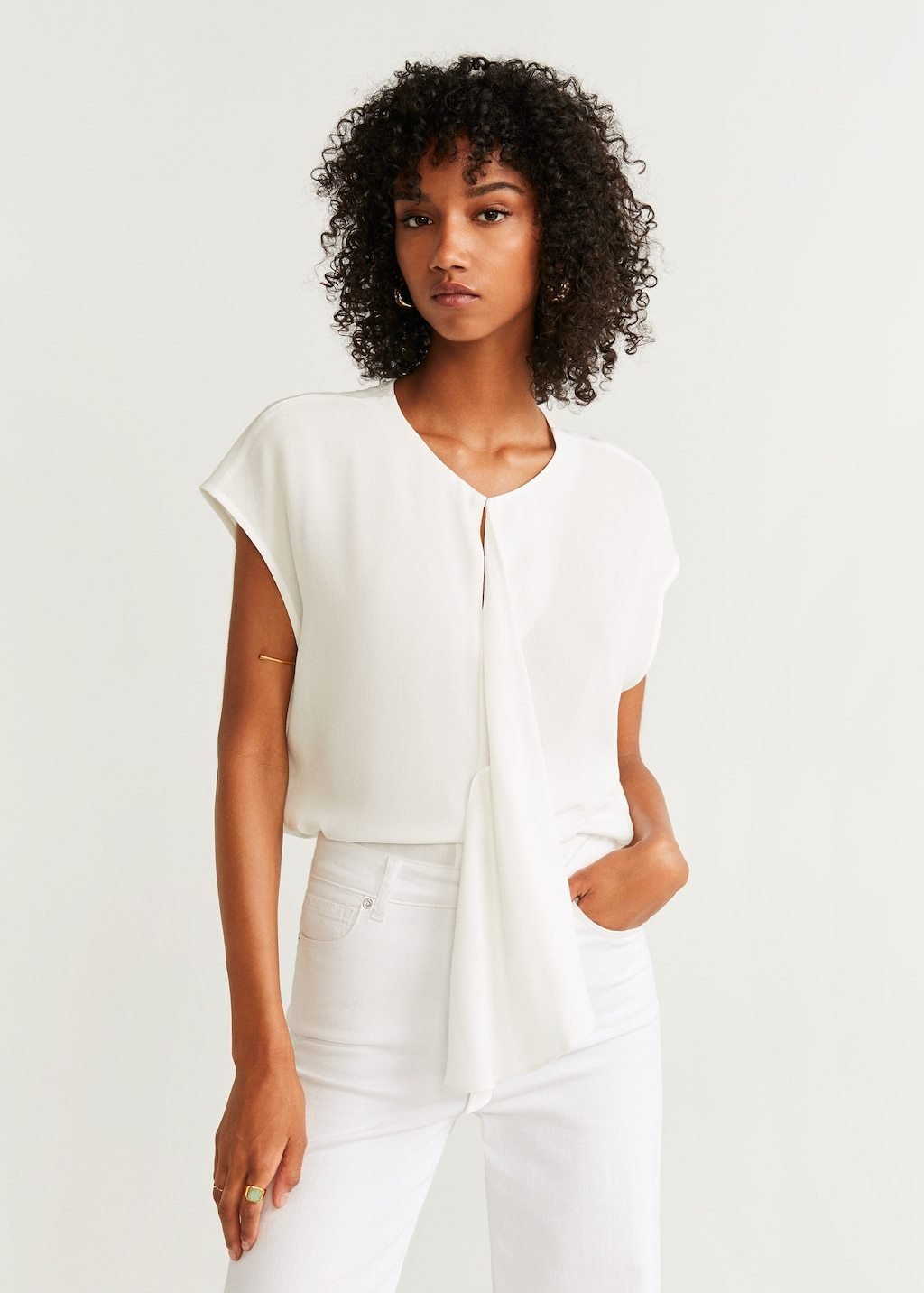 Draped detail blouse - Laurel Morgan