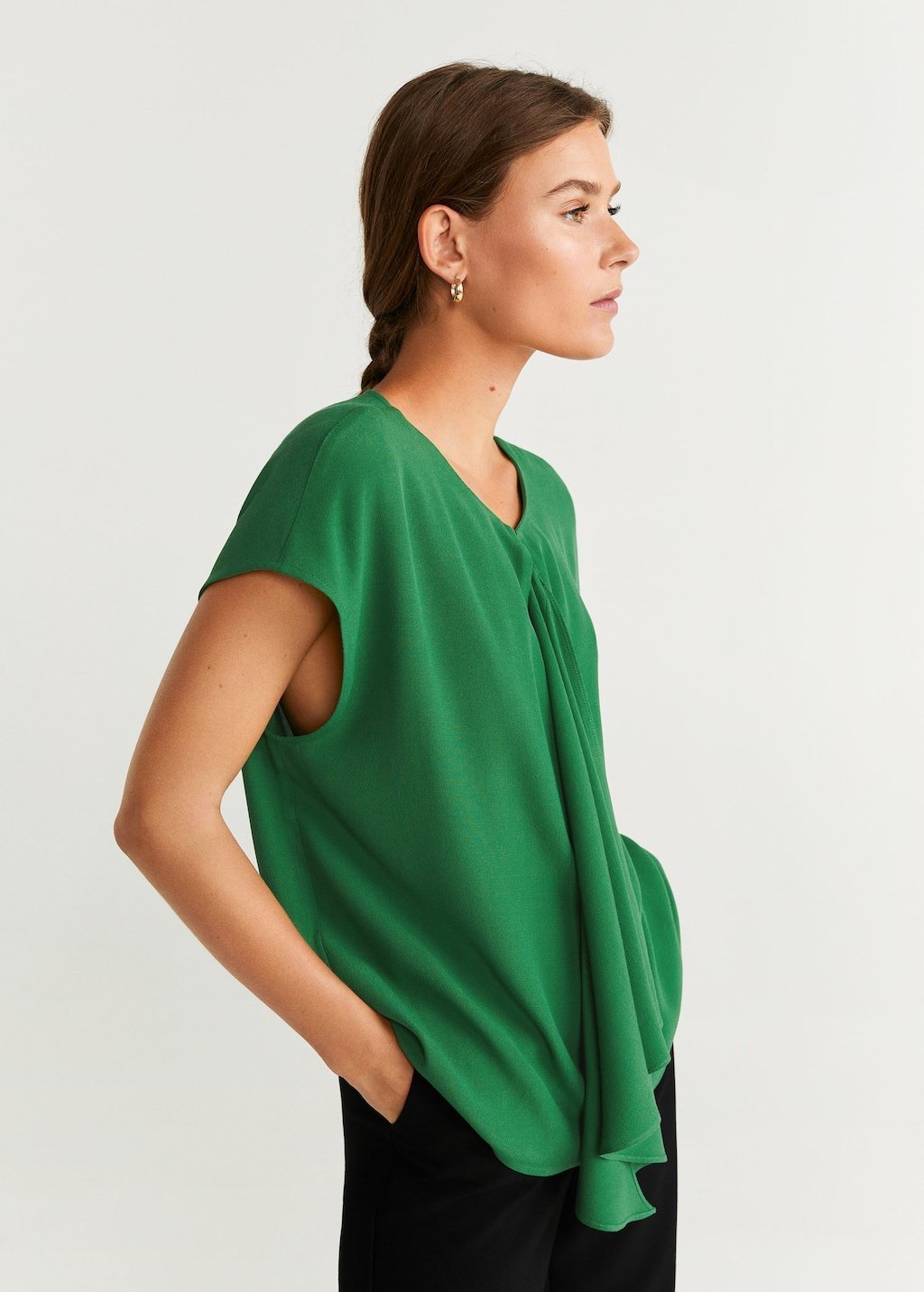 Draped detail blouse - Laurel Morgan