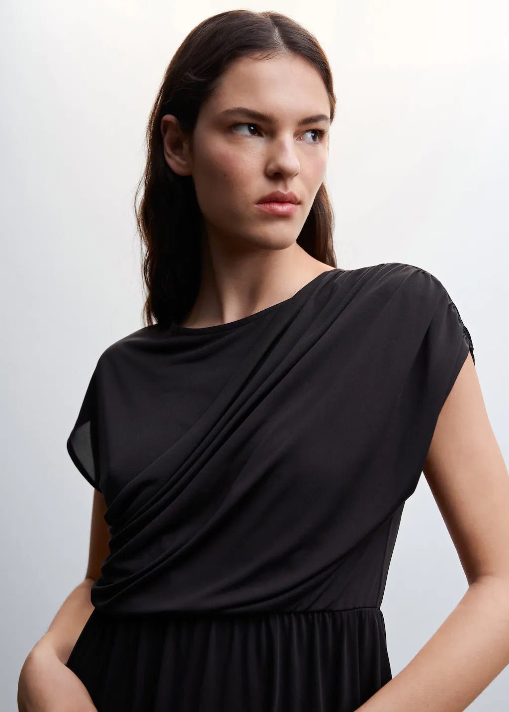 Draped detail dress - Laurel Morgan