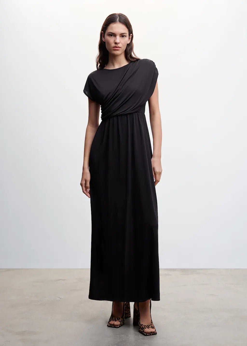 Draped detail dress - Laurel Morgan