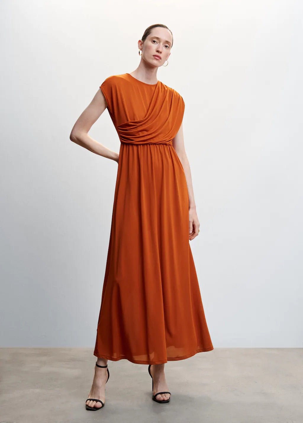 Draped detail dress - Laurel Morgan