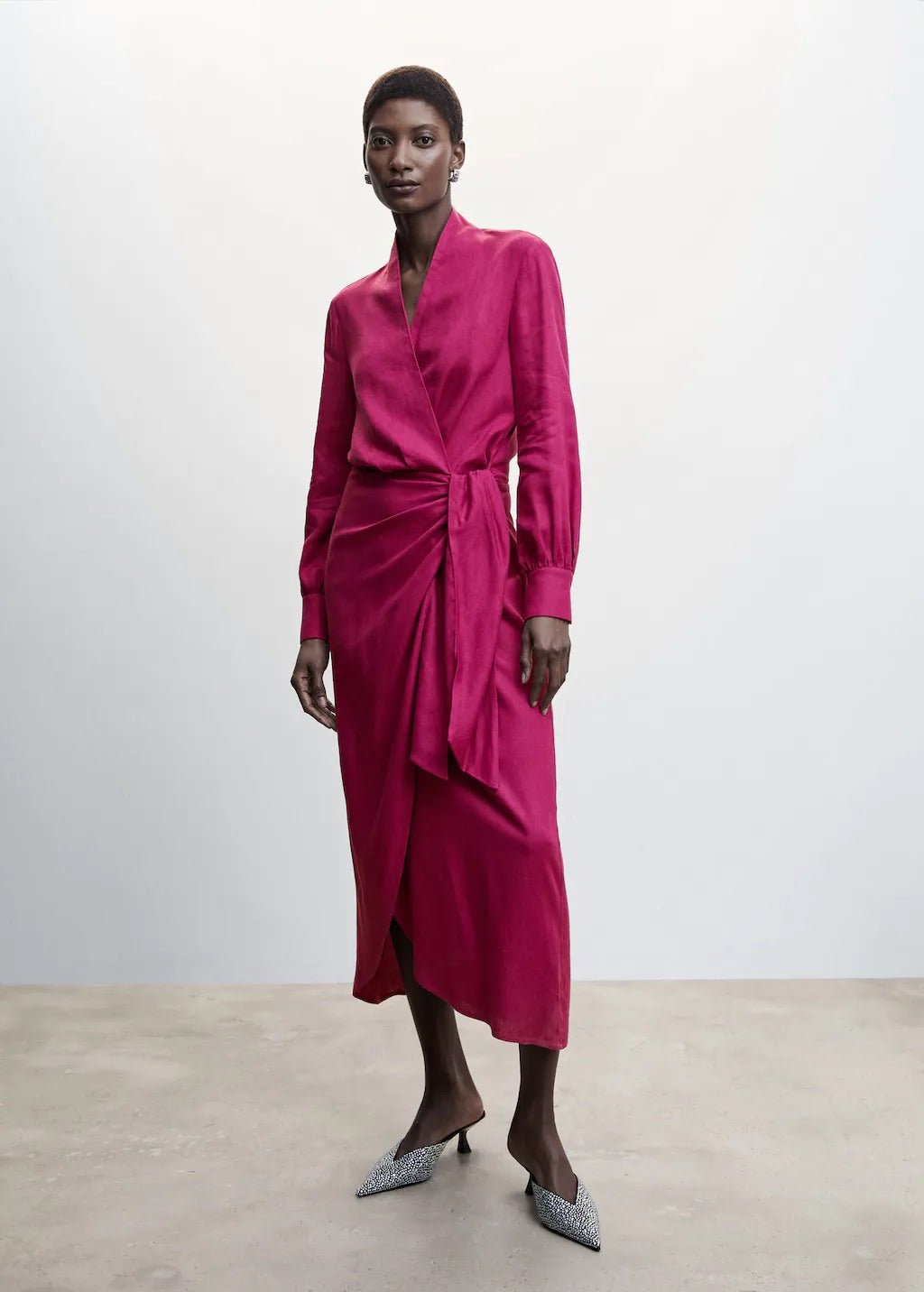 Draped wrap dress - Laurel Morgan