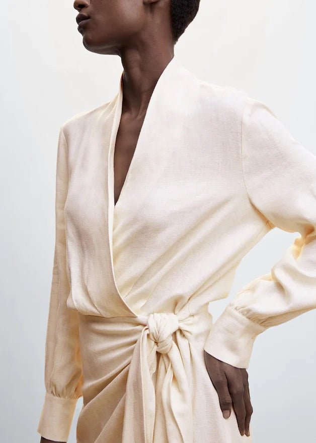 Draped wrap dress - Laurel Morgan