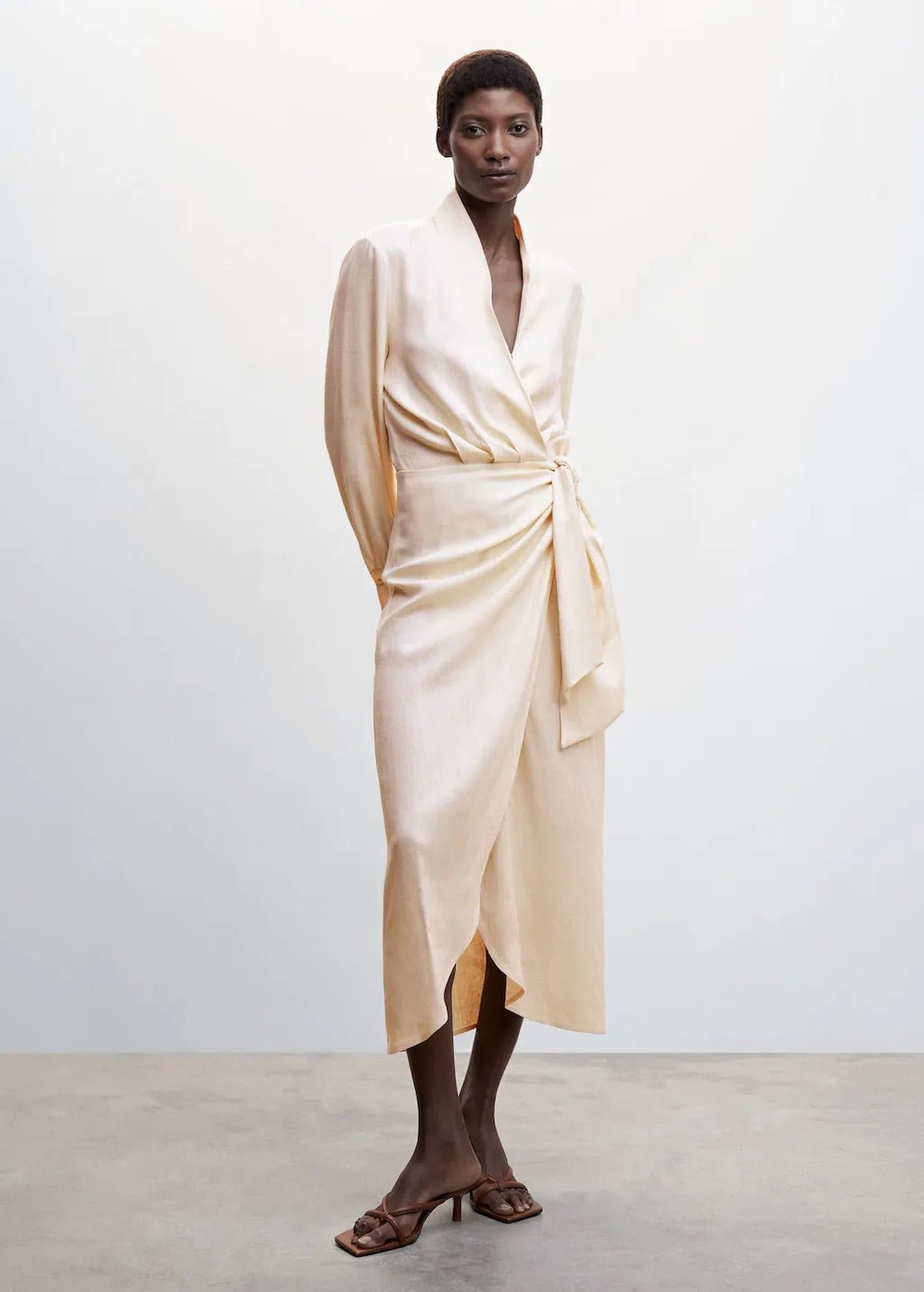 Draped wrap dress - Laurel Morgan