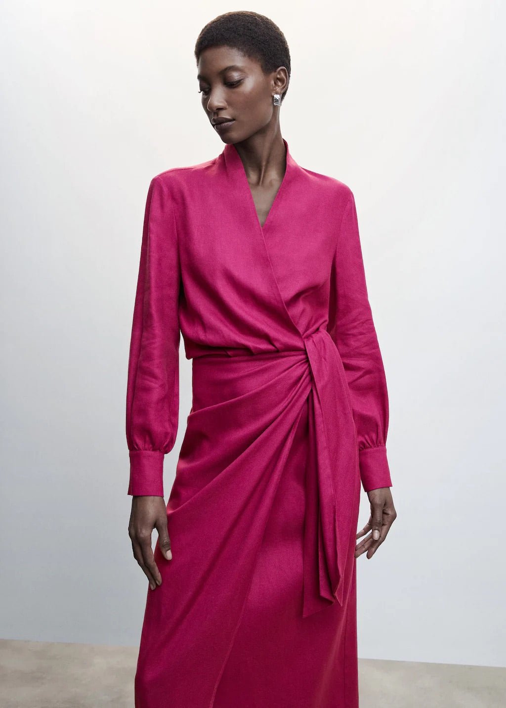 Draped wrap dress - Laurel Morgan