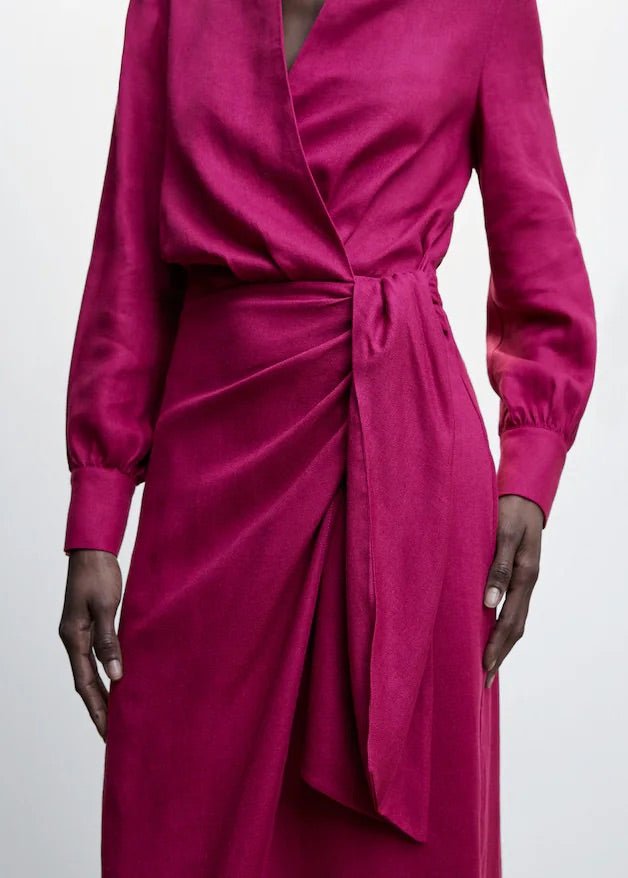 Draped wrap dress - Laurel Morgan