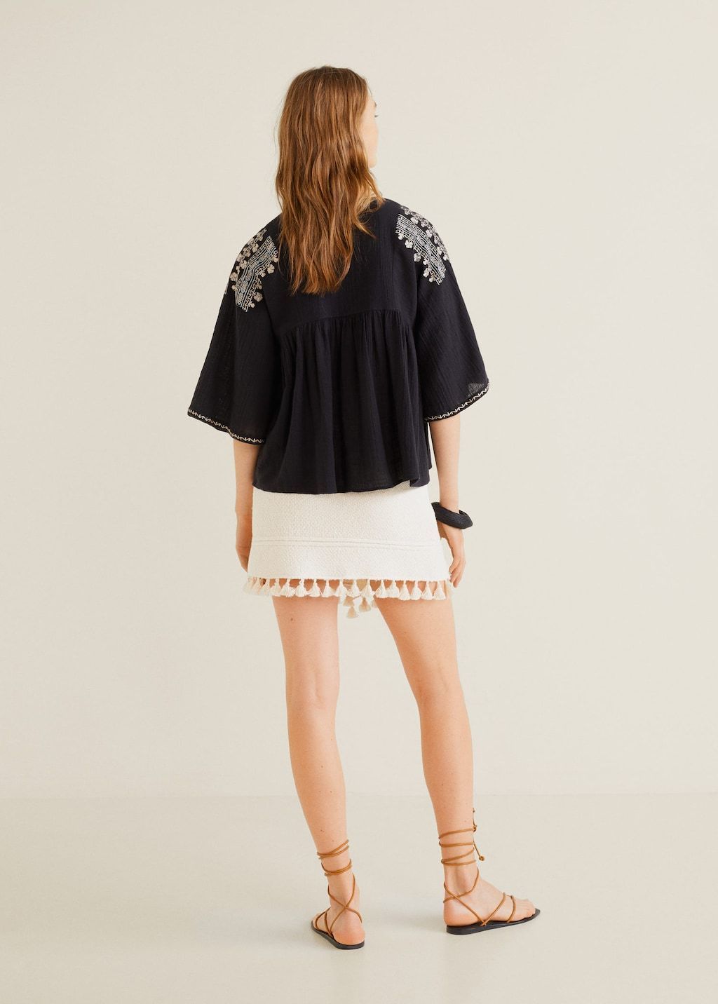 Embroidered cotton blouse - Laurel Morgan