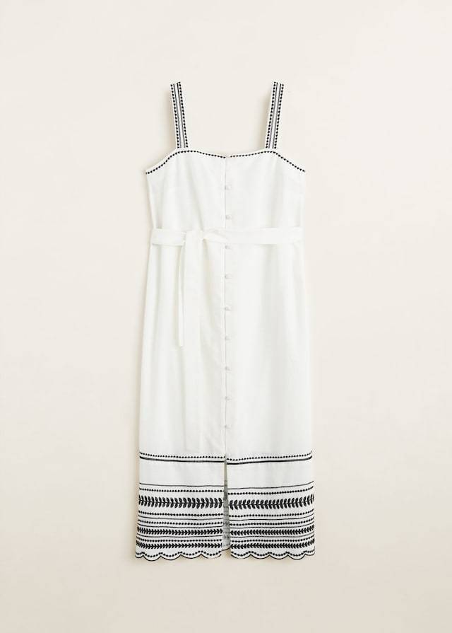 Embroidered cotton dress - Laurel Morgan