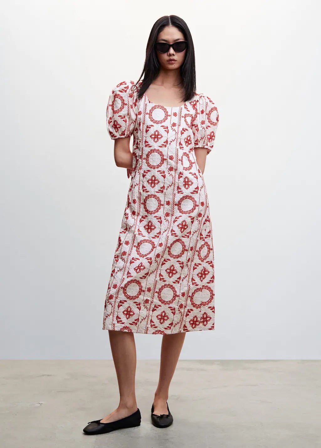 Embroidered cotton dress - Laurel Morgan