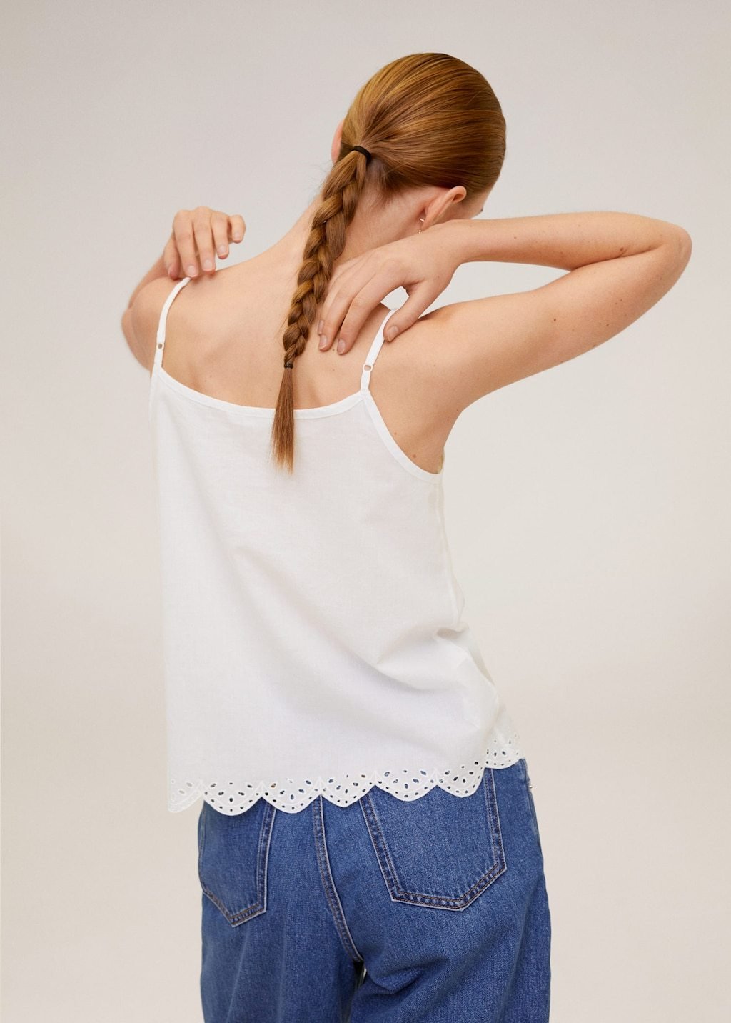 Embroidered cotton top - Laurel Morgan