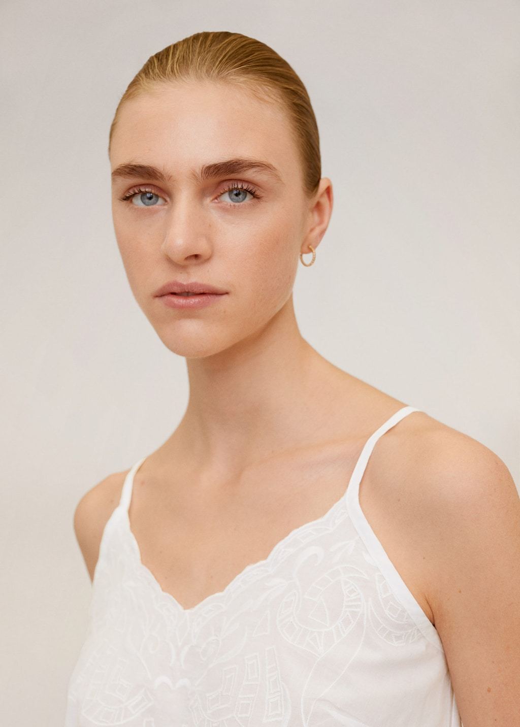 Embroidered cotton top - Laurel Morgan