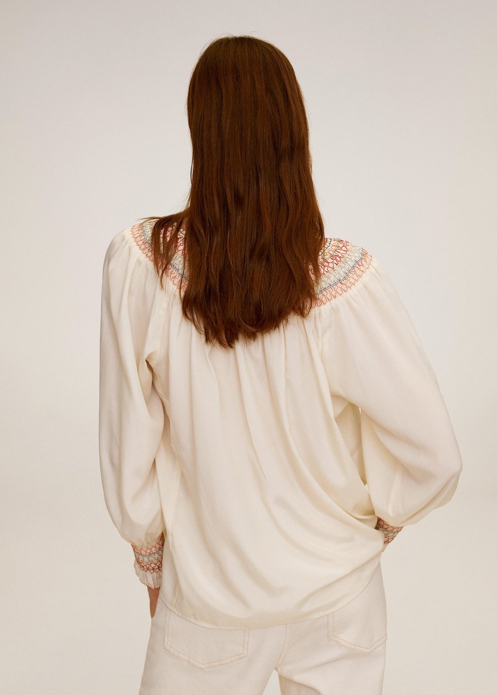 Embroidered details blouse - Laurel Morgan