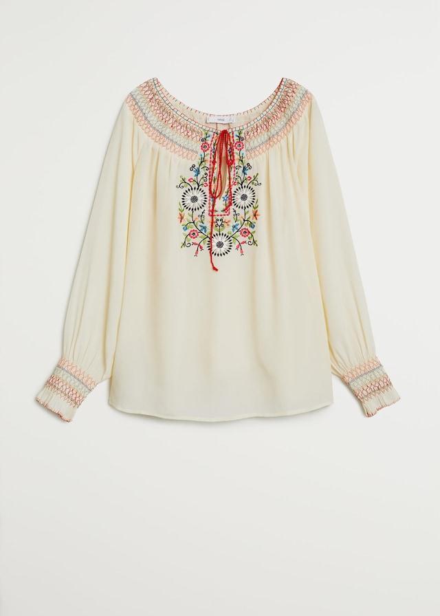 Embroidered details blouse - Laurel Morgan