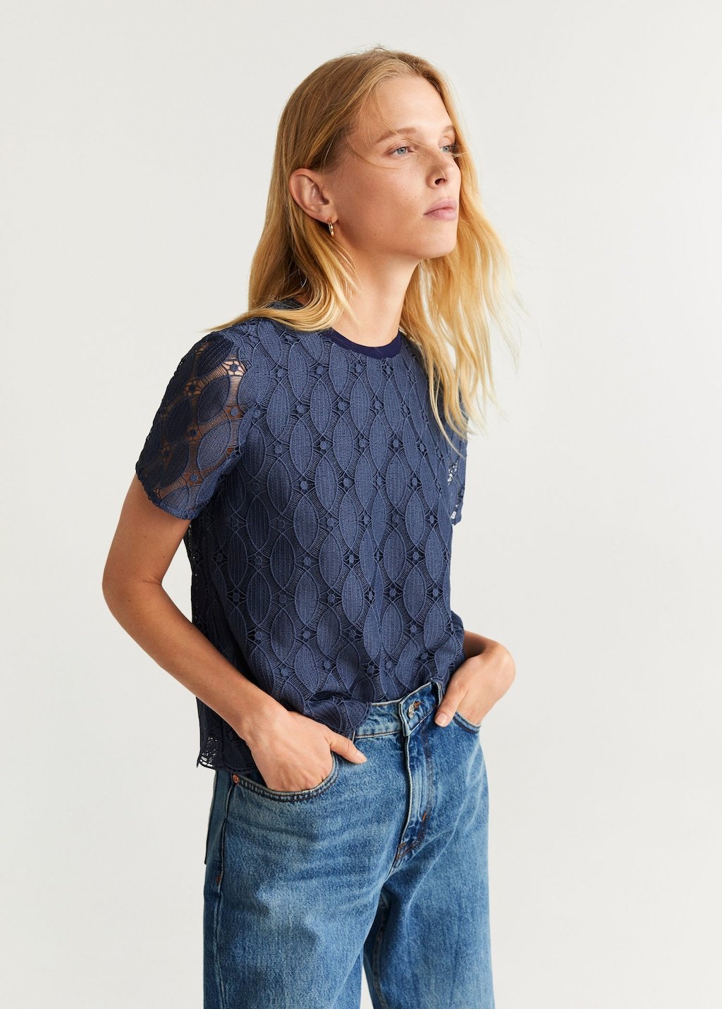 Embroidered openwork shirt - Laurel Morgan