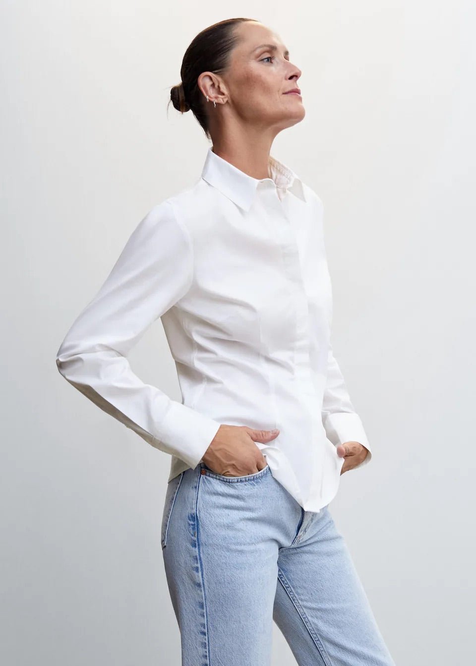 Essential cotton-blend shirt - Laurel Morgan