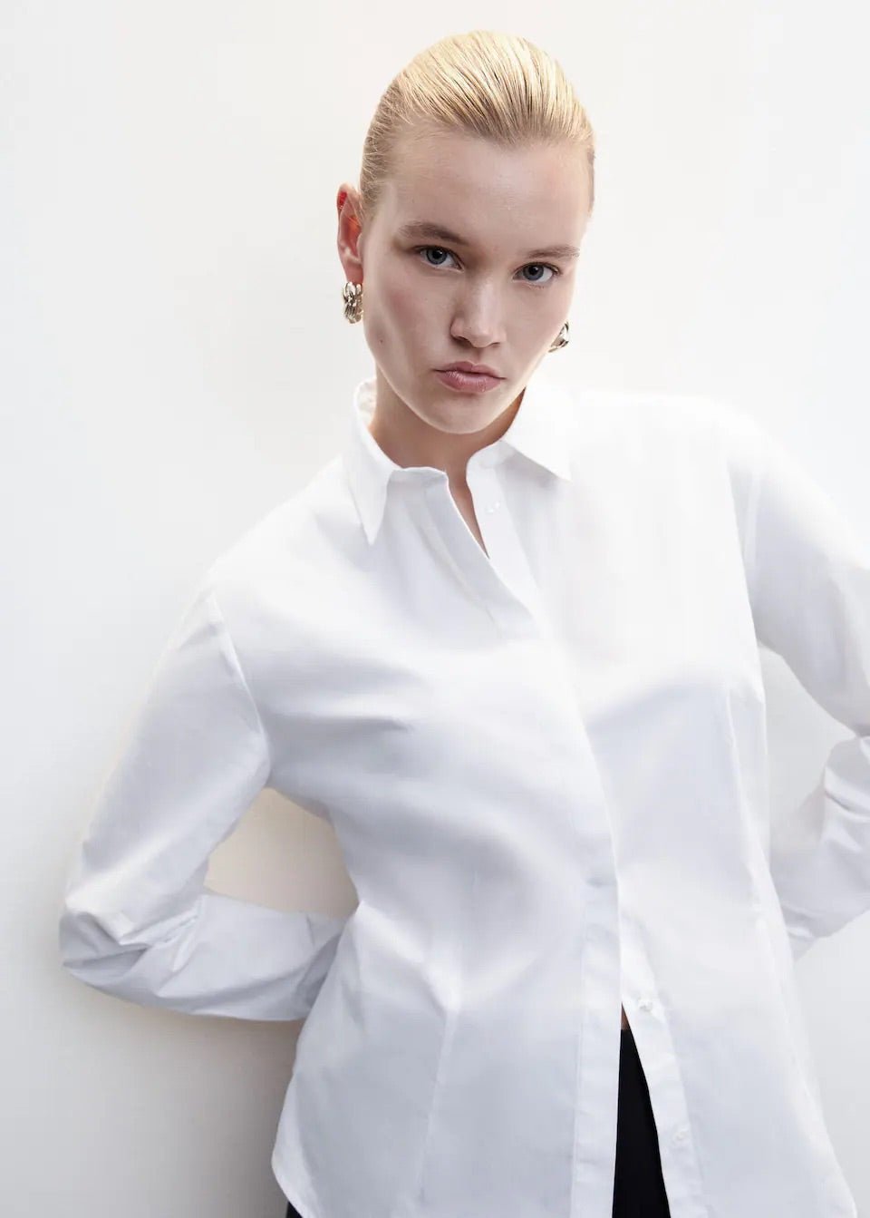 Essential cotton-blend shirt - Laurel Morgan