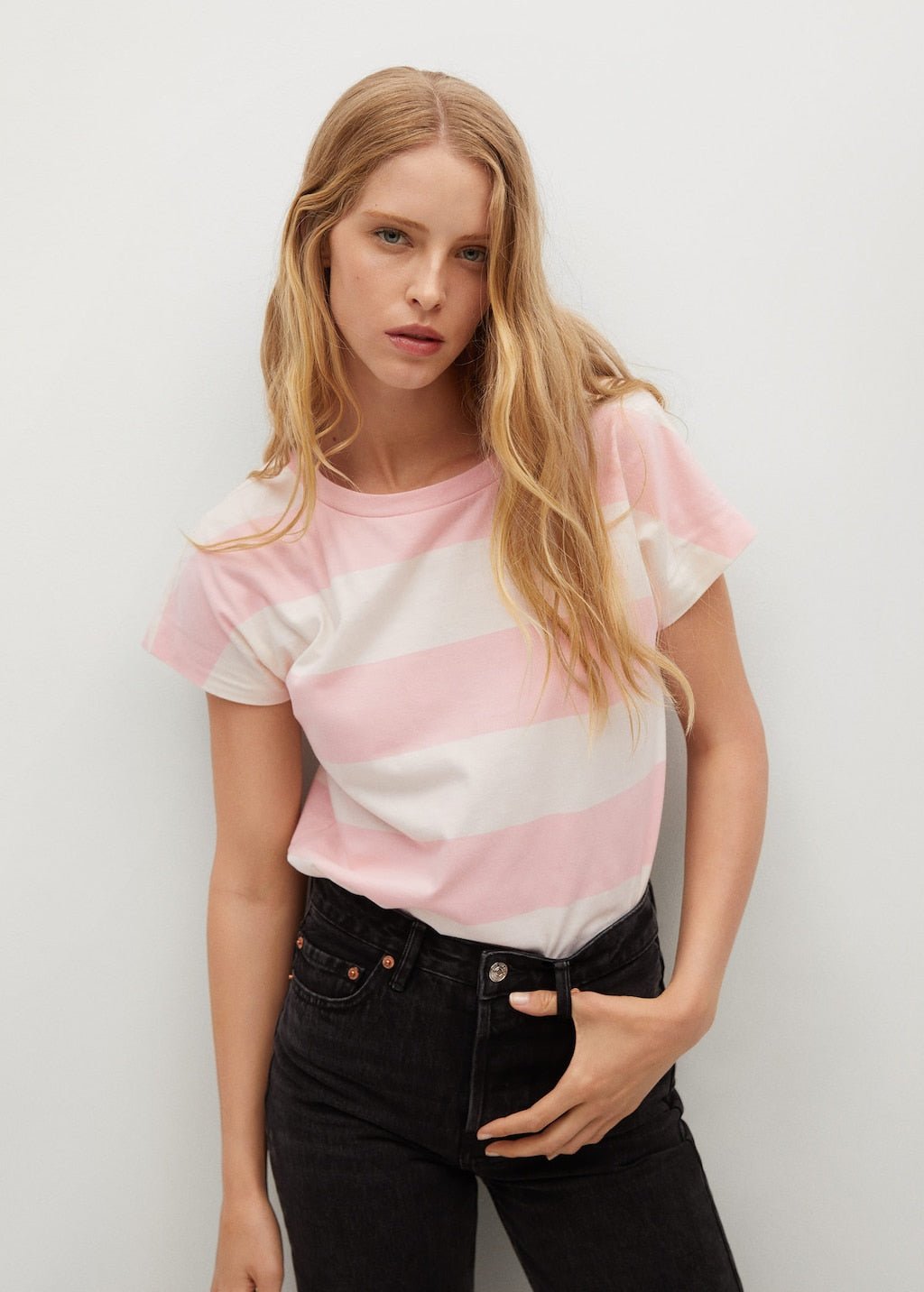 Essential cotton-blend T-shirt - Laurel Morgan