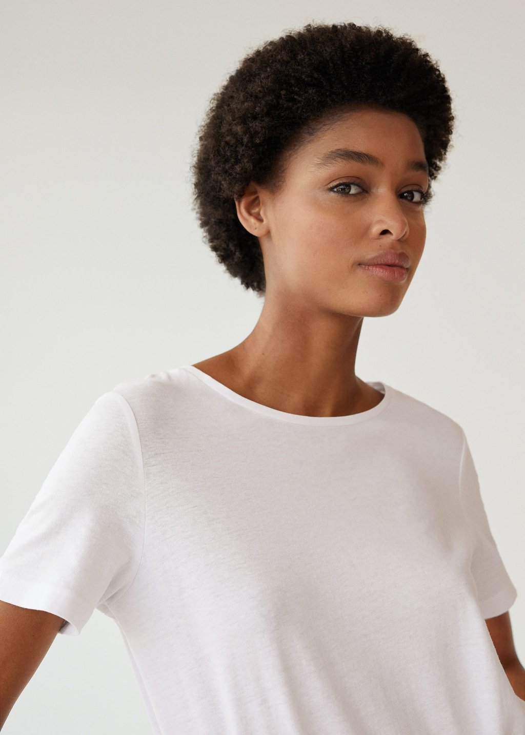 Essential cotton-blend T-shirt - Laurel Morgan