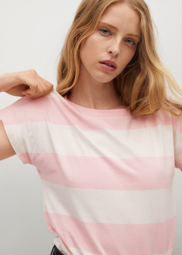 Essential cotton-blend T-shirt - Laurel Morgan