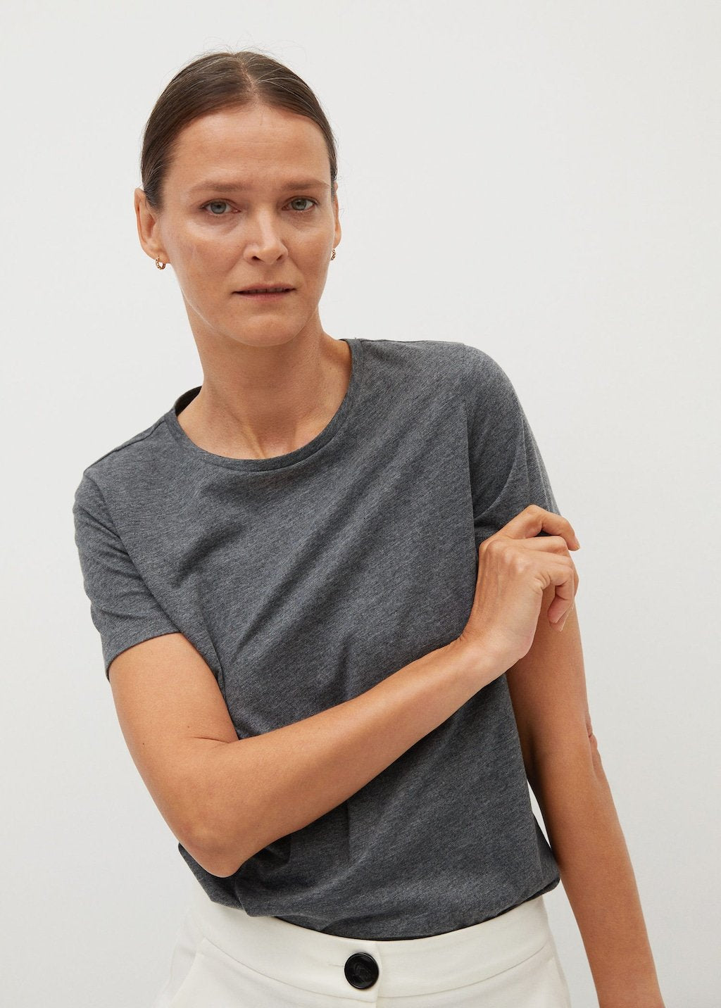 Essential cotton-blend T-shirt - Laurel Morgan