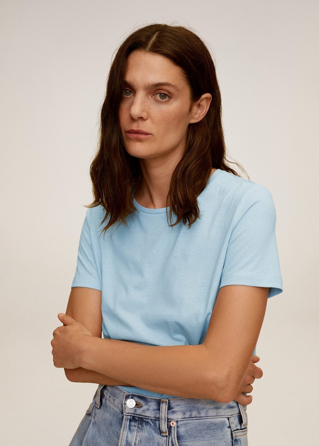 Essential cotton-blend T-shirt - Laurel Morgan