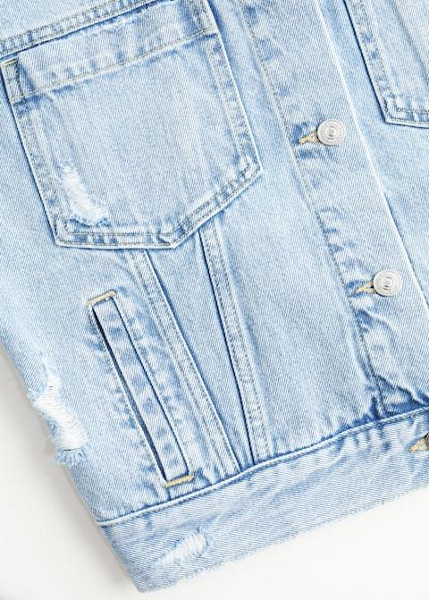 Faded denim jacket - Laurel Morgan