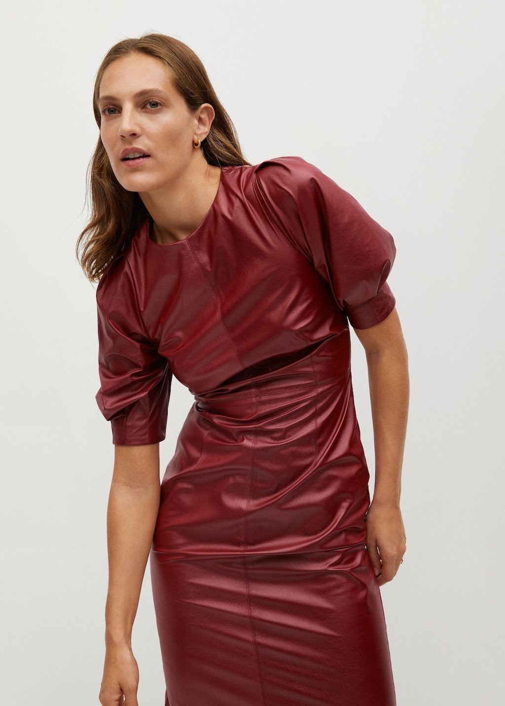 Faux-leather dress - Laurel Morgan