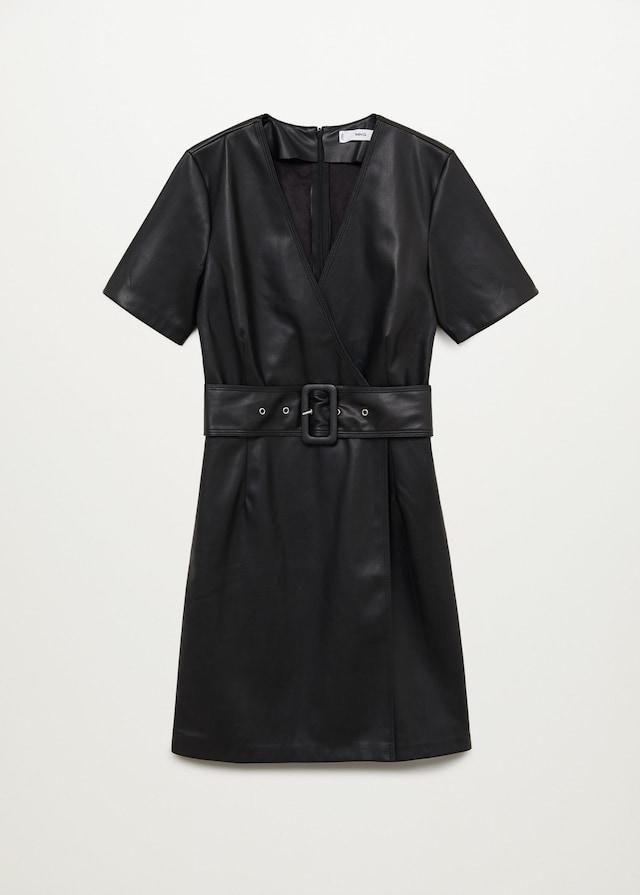 Faux-leather dress - Laurel Morgan