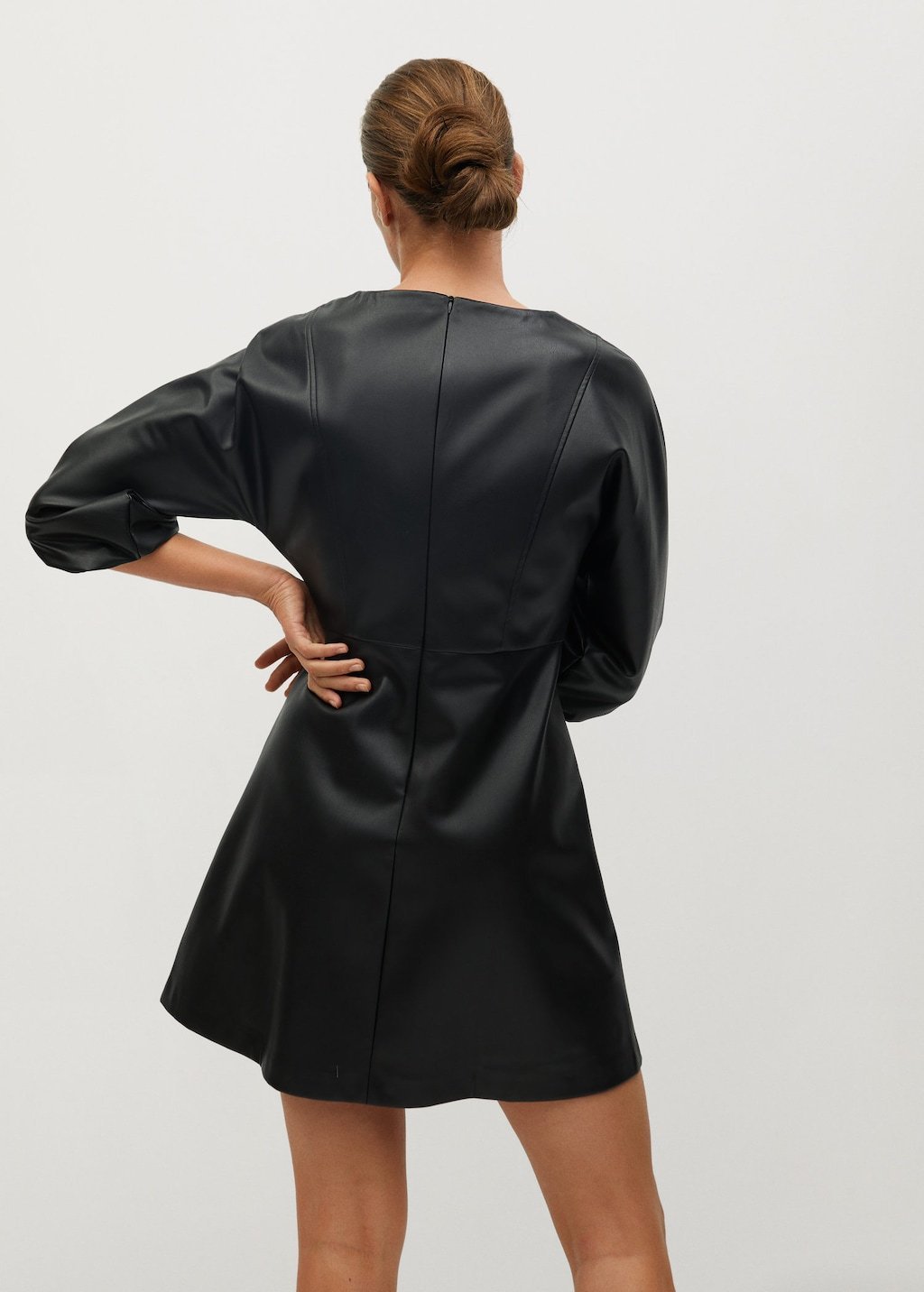 Faux-leather dress - Laurel Morgan