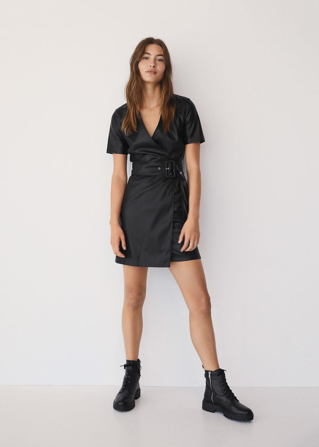 Faux-leather dress - Laurel Morgan