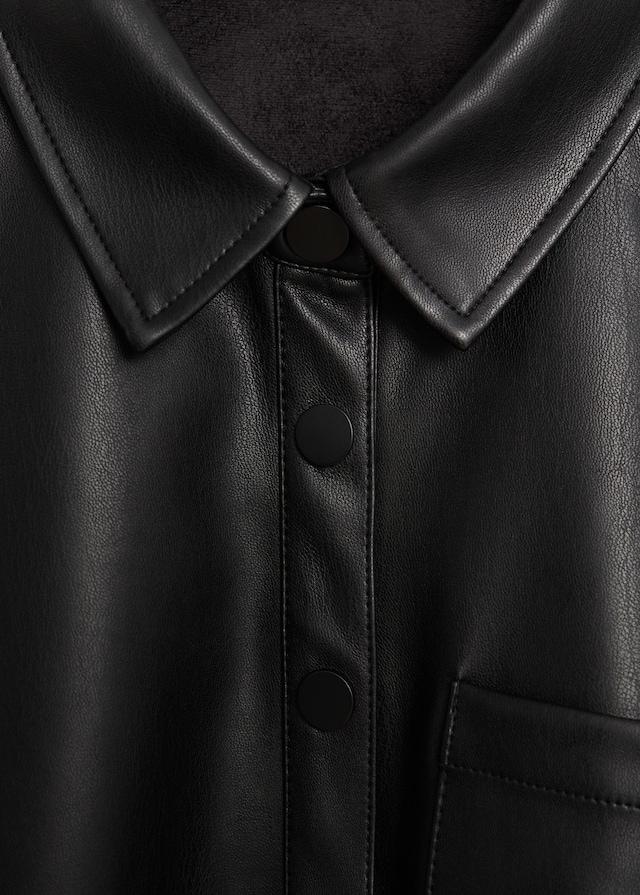 Faux-leather shirt - Laurel Morgan