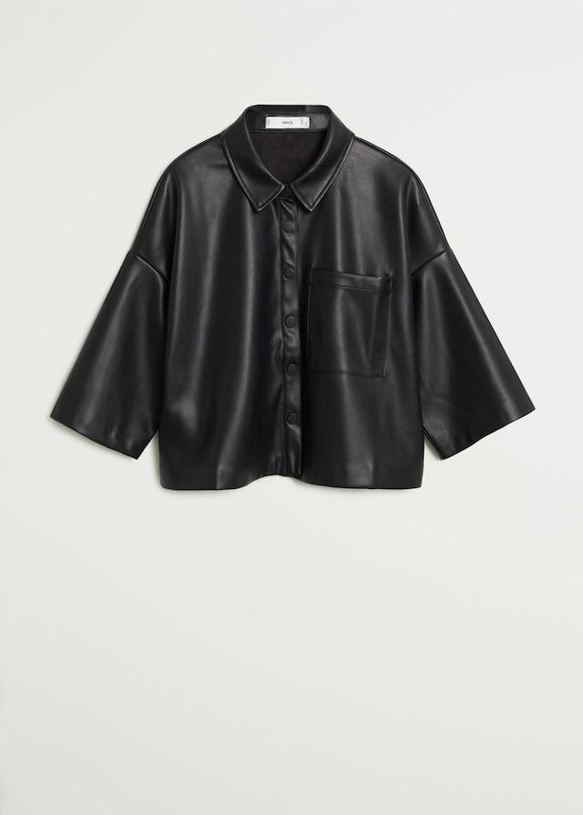 Faux-leather shirt - Laurel Morgan