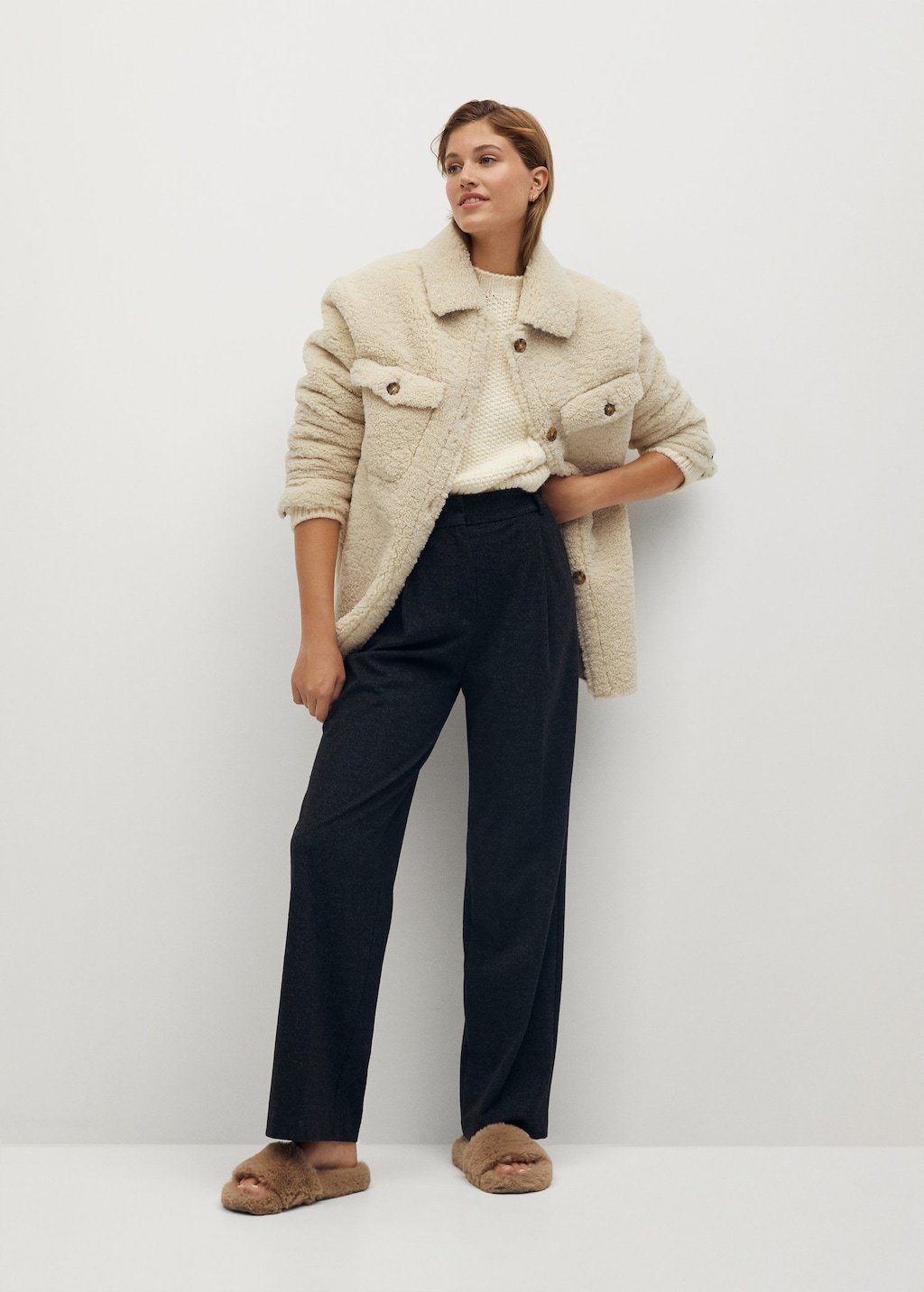 Faux shearling jacket - Laurel Morgan