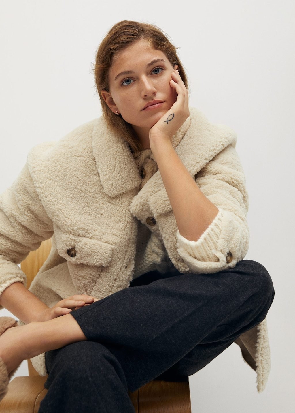 Faux shearling jacket - Laurel Morgan