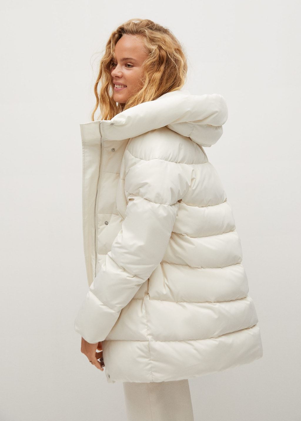 Feather down hooded coat - Laurel Morgan