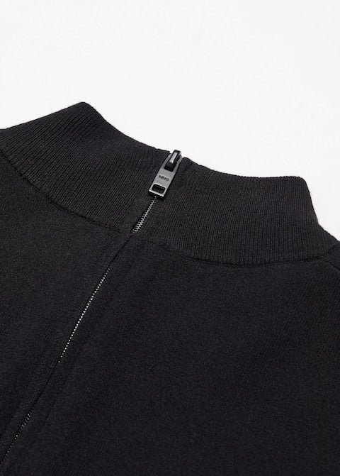 Fine-knit sweater with zip - Laurel Morgan