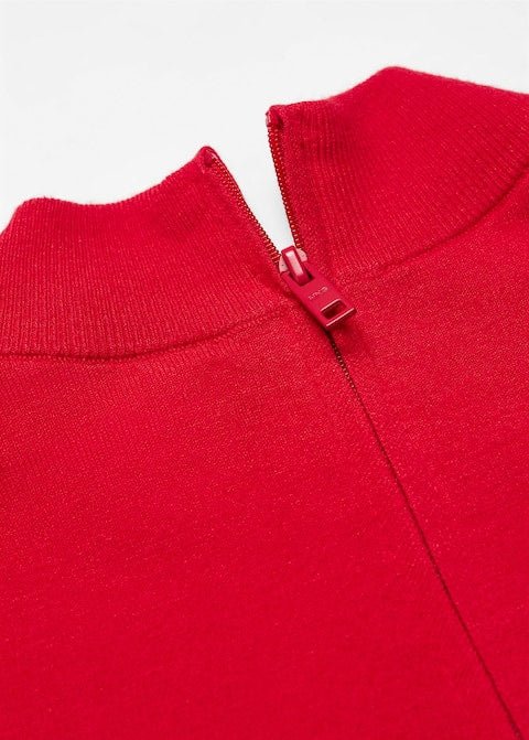 Fine-knit sweater with zip - Laurel Morgan