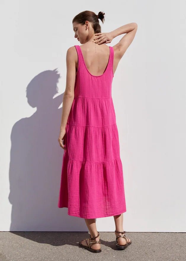 Flared cotton dress - Laurel Morgan