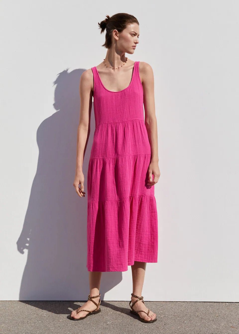 Flared cotton dress - Laurel Morgan