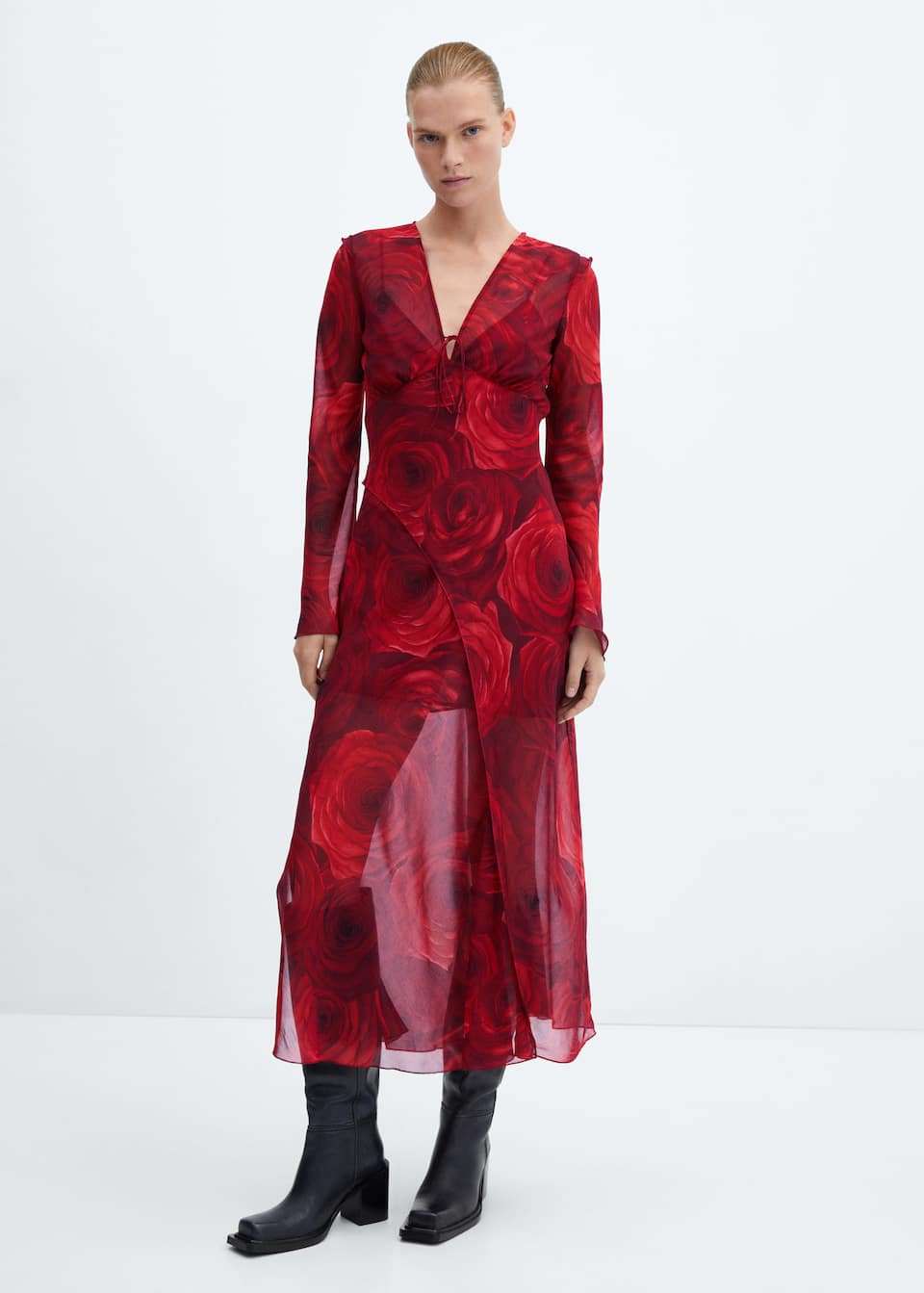 Floral chiffon dress - Laurel Morgan