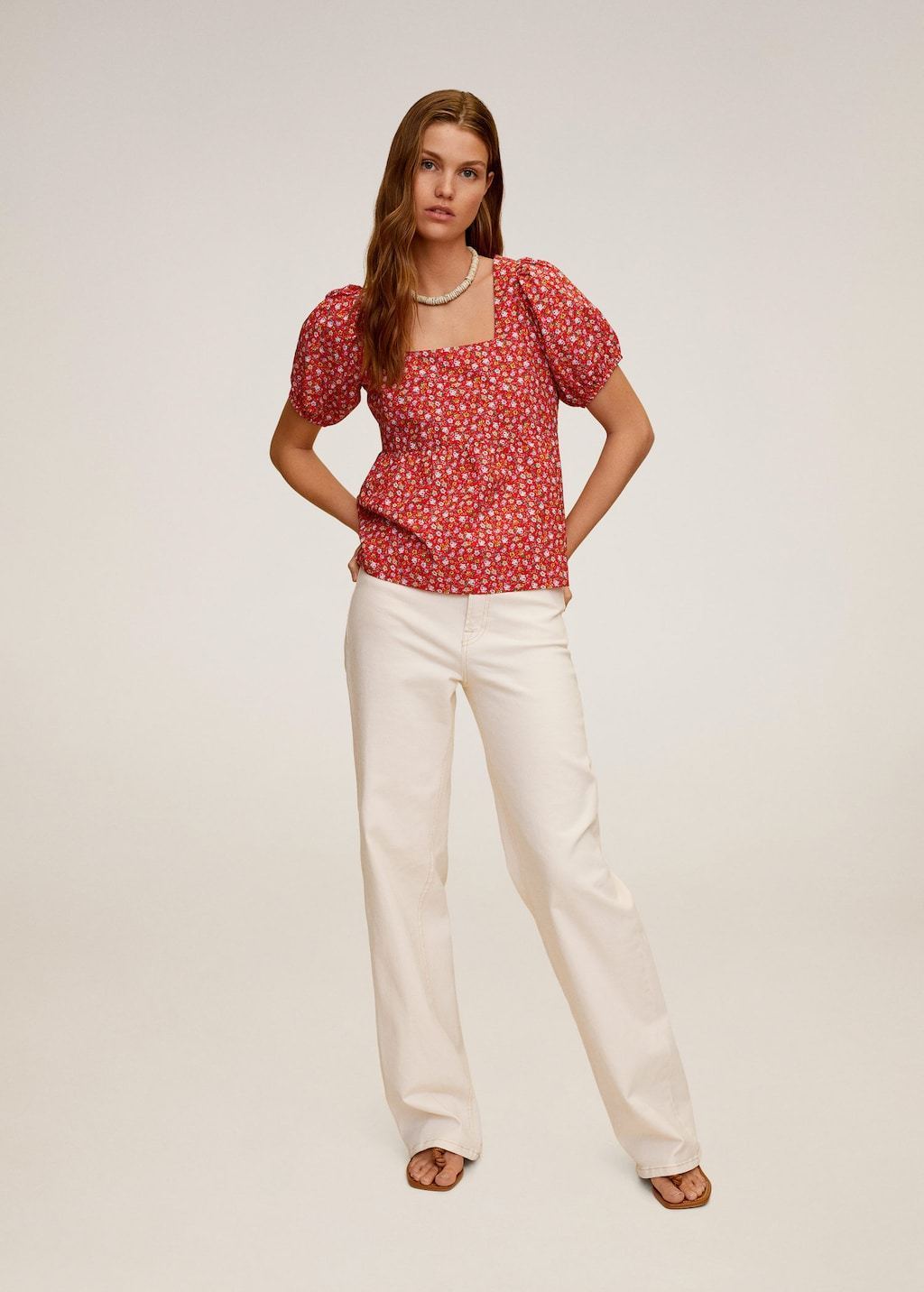 Floral cotton blouse - Laurel Morgan