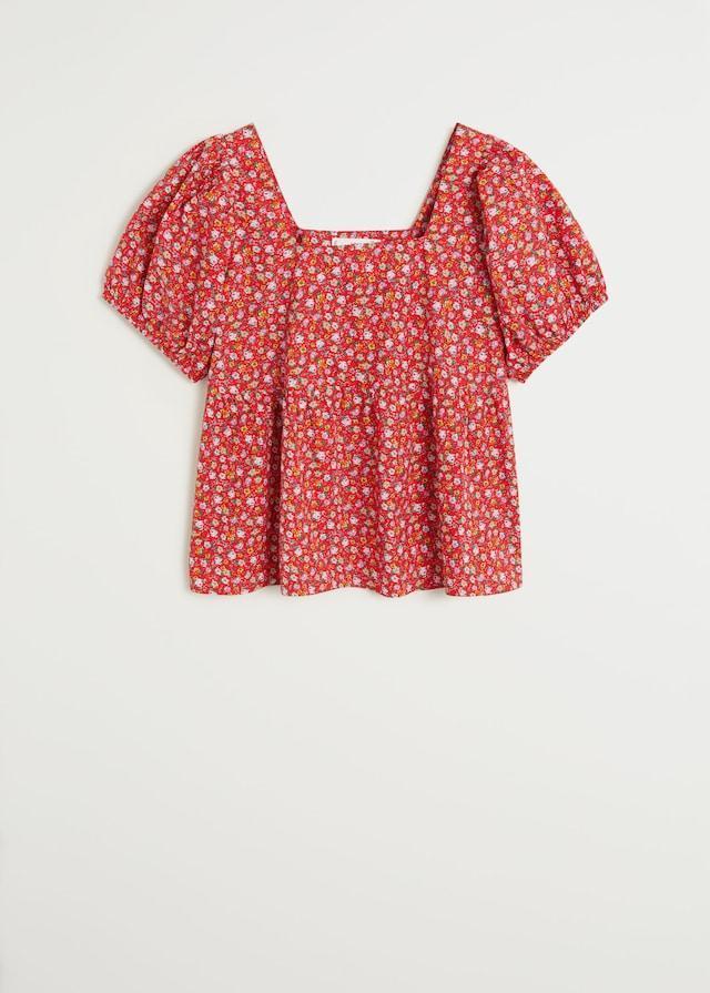 Floral cotton blouse - Laurel Morgan