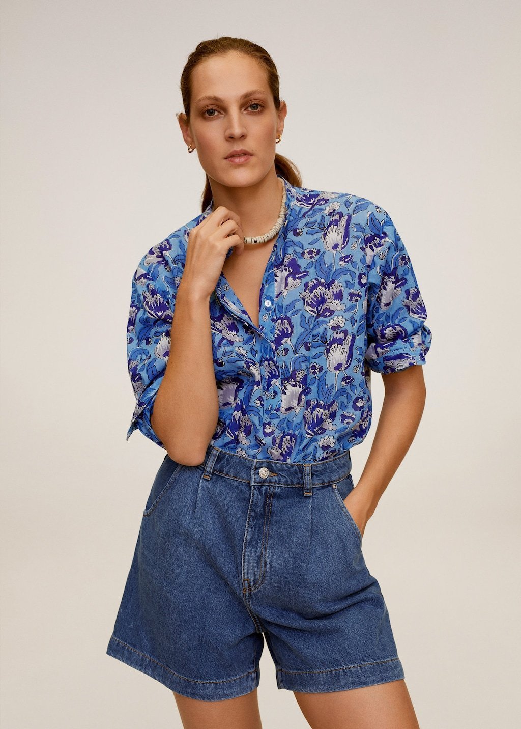 Floral cotton blouse - Laurel Morgan