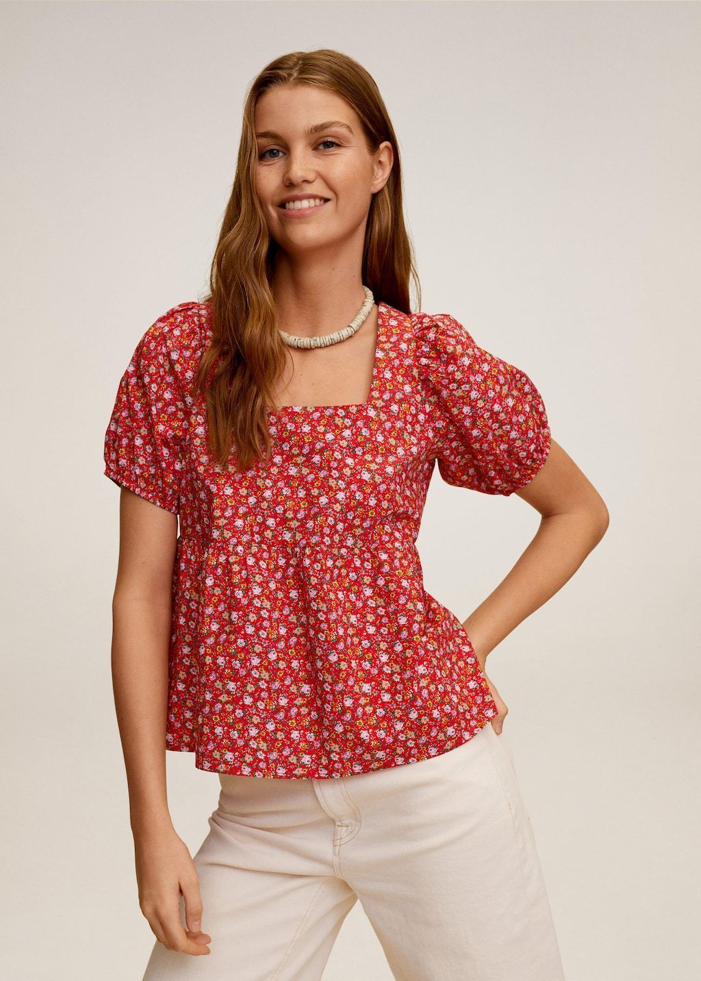 Floral cotton blouse - Laurel Morgan